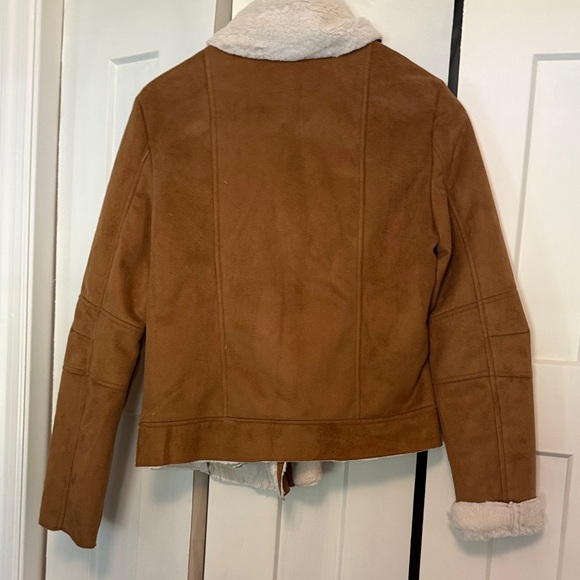 Lucky Brand Women's Brown Teddy Jacket - Picture 6 of 6